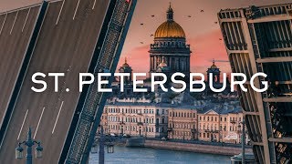 The city of white nights  Saint Petersburg drone video Timelabpro [upl. by Ellimahs88]