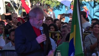 Brésil Lula lance sa campagne électorale dans le sud du pays [upl. by Niwrek]