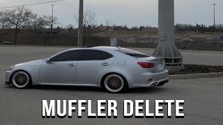 Lexus IS250 Muffler delete [upl. by Laughry]