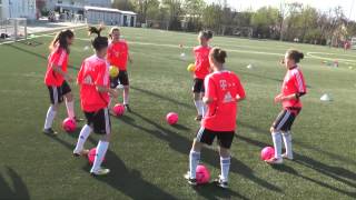 Techniktraining FC Bayern München U17 Frauen und Mädchen [upl. by Pantin]