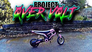 project OVER VOLT  HomCom 24V 300w Kids Electric Dirt Bike BRUTAL Adult Off Road Ride [upl. by Mochun]