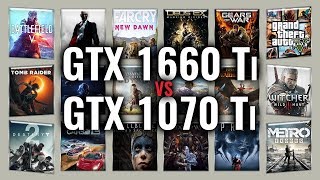 GTX 1660 Ti vs GTX 1070 Ti Benchmarks  Gaming Tests Review amp Comparison  53 tests [upl. by Pallaton]