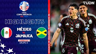 HIGHLIGHTS  México vs Jamaica  Copa América 2024  J1  TUDN [upl. by Rodrich438]