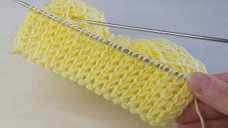 Üç günde yelek örün ✅iki şiş kolay örgü model anlatımı ✅crochet knitting [upl. by Missi194]