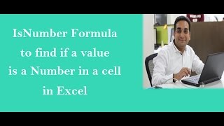 Excel Isnumber Formual in Excel [upl. by Egor]