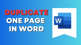 How to Duplicate a Page in Word 2023 [upl. by Hedveh]