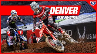 2023 Denver Supercross Free Practice RAW  Racer X Films [upl. by Eceinert]