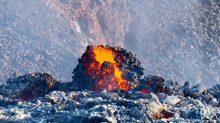 Piton de la Fournaise 2022  naissance du Piton Tikal [upl. by Ekyt745]