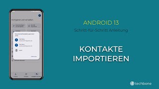 Kontakte importieren Android 13 [upl. by Zetnwahs187]