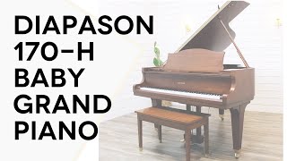 Exceptional Clean Sounding Diapason Piano  170H Baby Grand Piano Review [upl. by Turpin]