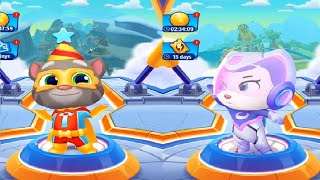 Talking Tom HERO DASH New Update 2024 VS Chinese Version Birthday Tom VS SUPER ANGELA Gameplay [upl. by Madlin826]