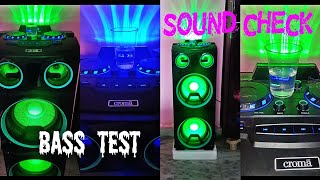 Bass Test Croma Explode Party Speaker1400wattsSound Checksoundcheck basstest power vibration [upl. by Bohannon972]