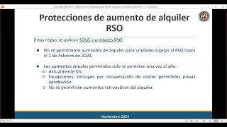 Resumen General de los Recargos de AlquilerAjuste de Renta Permitidos Bajo el RSO [upl. by Asenev]