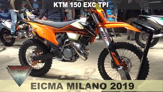 2020 KTM EXC 150 EXC TPI Walkaround EICMA 2019 Fiera Milano Rho [upl. by Chere334]