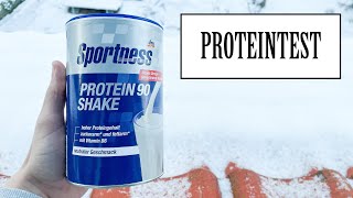 DM Sportness  Protein 90 Shakeneutraler Geschmack  EIWEISSTEST [upl. by Myk]