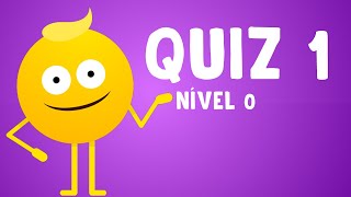 NÍVEL 0  QUIZ 1  INGLÊS PARA INICIANTES 🟢 [upl. by Angell]