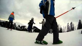 Spitzingsee  first time on SledDogs Snowskates [upl. by Naejarual]