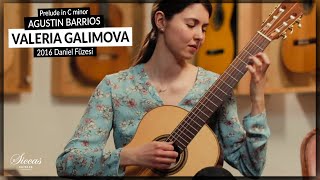 Valeria Galimova plays Prelude in C minor by Agustin Barrios on a 2016 Daniel Füzesi [upl. by Anoiuq598]