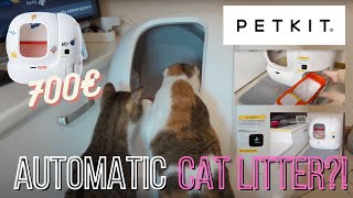 PETKIT PURA MAX COOL EDITION AUTOMATIC CAT LITTER  full review  🐱🐱  Giulia Pulcini 🎀 [upl. by Aitnis]