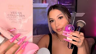 ASMR Pampering You in EVERY way until you fall asleep🫶🏼 skincare head massage face brushing [upl. by Immaj962]