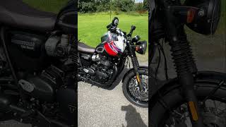 2022 Triumph Bonneville T120 Black  how does she look 👀 triumph fun bonnevillet120 bonneville [upl. by Grazia]