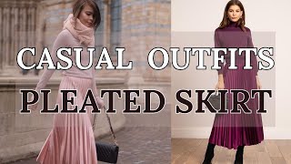 Chic and Trendy Mastering Pleated Skirt Outfits for Every Occasion [upl. by Naggem]