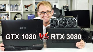 3 Year Old Laptop GTX 1080  Faster Than RTX 3080 in EGPU [upl. by Nohtanoj575]