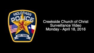 Creekside Church Surveillance Video  UPDATE [upl. by Suoicserp]