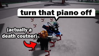 Playing PIANO in the strongest battleground but its a DEATH COUNTER [upl. by Xilef]