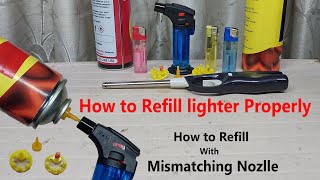 How to refill Gas LighterHow to refill Cigarette Lighter How to refill Lighter [upl. by Durante257]