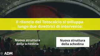 ADM il nuovo Totocalcio in pillole [upl. by Jaeger675]