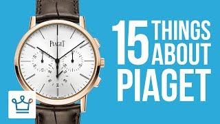 15 Things You Didnt Know About PIAGET [upl. by Oralee348]