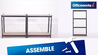 How to Assemble Heavy Duty MDF Shelf Storage Units [upl. by Alenas]