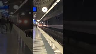 Idiot almost gets hit by train at Zurich HB shorts viral train wow fyp fy foryou reels [upl. by Anelagna]