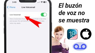 iOS 18 Cómo solucionar el problema de que el buzón de voz no se muestra en el iPhone [upl. by Inohtna]