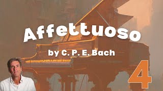 Affettuoso by C P E Bach Trinity Grade 4 Piano [upl. by Ydnerb]