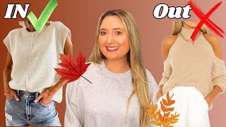 Whats In Vs Out Fall Fashion Trends 2024 [upl. by Letnohs]