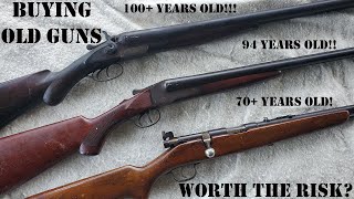 Pieces of History 100 Year Old Double Barrel Shotgun amp 70 year old 22LR Bolt Action Rifle [upl. by Innaig]