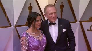 Oscars 2018 Arrivals Salma Hayek  ScreenSlam [upl. by Estell]