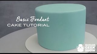 How to apply Fondant to Cake Tutorial [upl. by Narrat]