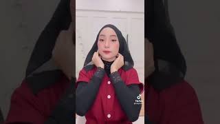 Tutorial Hijab Pashmina Plisket Kondangan Simple [upl. by Ahsimek]