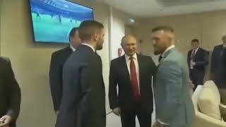 Conor McGregor meets Vladimir Putin at 2018 World Cup Final russia putin keşfet youtube [upl. by Daberath]