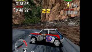 Sega Rally Championship Pro Drivin Model 2 Gameplay [upl. by Undry]