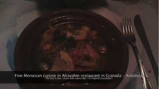 Restaurante Arrayanes Moroccan in Granada Spain [upl. by Kirschner869]