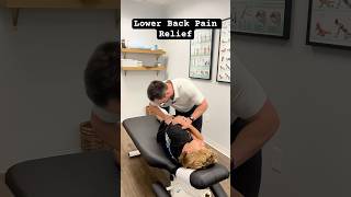 Lower Back Pain Relief chiropractic shorts adjustment [upl. by Lipsey]