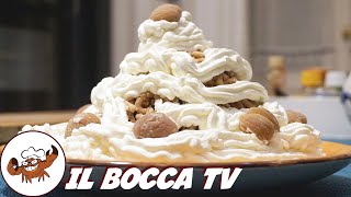 741  Mont Blanc del Bocca sto Natale ti tocca dolce facile a base di castagne e panna cremosa [upl. by Camroc629]