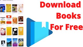 How to download free books from play books [upl. by Rednal]