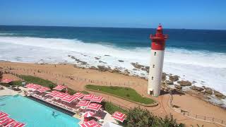 View of Umhlanga Lighthouse from The Oyster Box Hotel [upl. by Hardie]