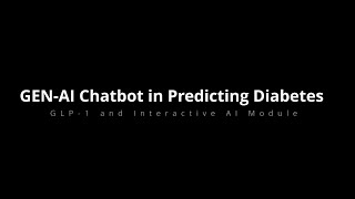 quotGENAI Chatbot in Predicting Diabetesquot Presentation at Ganga Hospital Coimbatore India [upl. by Hcahsem901]