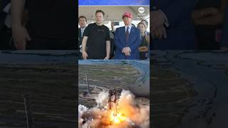 Donald Trump and Elon Musk watch SpaceX ‘Starship’ rocket blast off from Texas [upl. by Finkelstein]